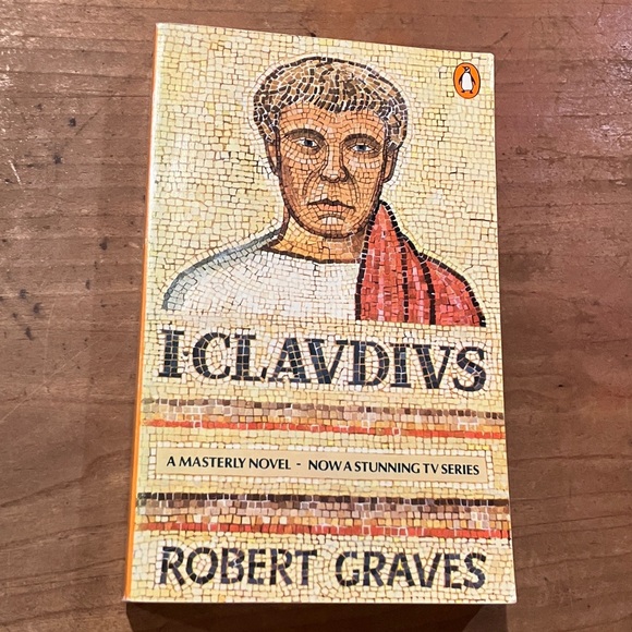 Robert Graves 'I, Claudius' Coffee Table Book - Tan and Red - Picture 1 of 16